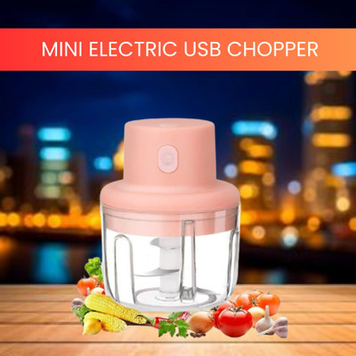 Clairbell Chopper (Electric Rechargeable Chopper) for Kitchen Vegetable Garlic Onion E130 Electric Vegetable & Fruit Chopper(1 Chopper)