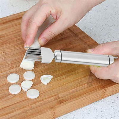 AXLETON by na Vegetable Onion Garlic Cutter Manual Green Onion Cutter Slicer for Kitchen Vegetable & Fruit Grater & Slicer(1 chopper)