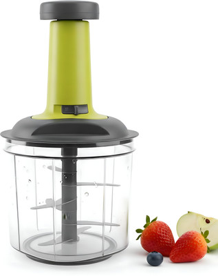 GANOVA by GANOVA ENTERPRISES Vegetable Chopper 1100ml | Push Chopper with 6 Blades & Whisker | BPA-Free Vegetable & Fruit Chopper(1 chopper)