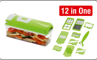 Jc trading New 12 In 1 Nicer Dicer Vegetable & Fruit Grater & Slicer Vegetable & Fruit Grater & Slicer(1)