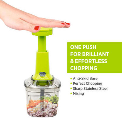 Domox Premium Push Chopper 1100ml Vegetable Chopper(1 chopper)