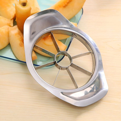 Gambit 8 Blade Heavy Duty Stainless Steel Vegetable, Melons & Stainless Steel Apple Cutter Slicer with 8 Blades and Handle Fruit Cutter Slicer Chopper Masher Dicer Apple Slicer Apple Slicer(1 pc Apple Slicer)