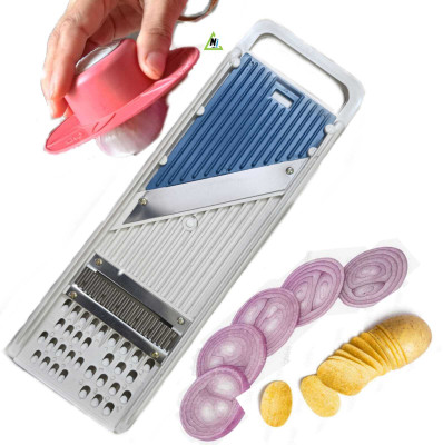 cet by Ni Product Slicer Vegetable & Fruit Grater & Slicer(1 Slicer and 1 Safety holder)
