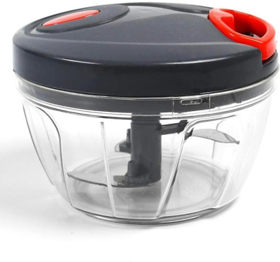 HARDIK SHAH ENTERPRISES by Hardik Shah Enterprises Mini Handy Compact Chopper with 3 Steel Blades for Chopping Quick String Machine Vegetable & Fruit Chopper(1 Chopper)
