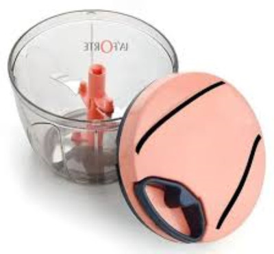 Hench by Hench Manual Pull Chopper with 5 Stainless Steel Blades - Multi-Function Cutter_H167 Vegetable & Fruit Chopper(1 Manual Pull Chopper 500ml)