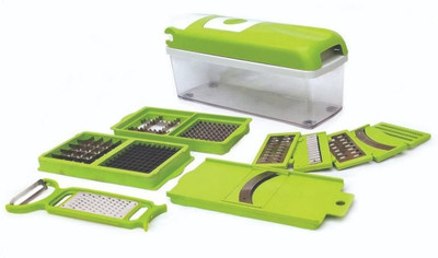 JANMESH ENTERPRISES 12 in 1 Vegetable Multifunctional Chopper Vegetable & Fruit Grater & Slicer(12)