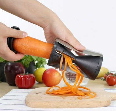 Gadget Zone New version Vegetable Spiral Noodle Cutter Grater Slicer Peeler Vegetable Slicer(1 slicer)
