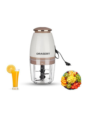 Drasert by Drasert Electric Mini Food Chopper Grinder 700ml 4 Stainless Steel Blades Electric Vegetable & Fruit Chopper(1 chopper)