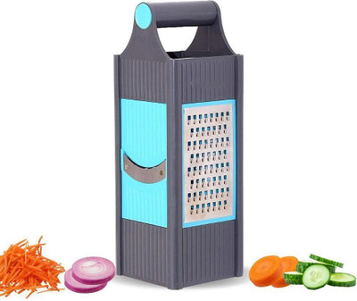 AGTraders by NA 4in1 Slicer & Grater with Stainless Steel Blades Multipurpose Vegetable & Fruit Vegetable & Fruit Grater & Slicer(1 X Grater & Slicer)