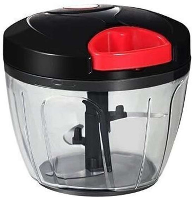 Rudra Enterprises Stainless Steel Blade 900 ML Powerful and Quick Vegetable & Fruit Chopper(1 Classy Hand Chopper)