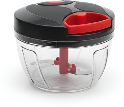 GANOVA by GANOVA ENTERPRISES 500ml Manual Vegetable Chopper | 3 Blade ABS Plastic Food & Onion Chopper Vegetable & Fruit Chopper(1 Chopper)
