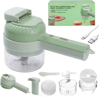LOVEPAL TRENDZ 4 in 1 Handheld-Electric-Vegetable-Cutter Wireless Mini Food Chopper 02 Vegetable & Fruit Chopper