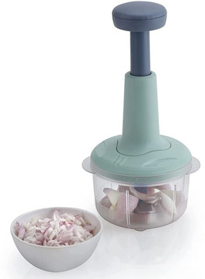 SCG by - 3 Blades Hand Push Chopper and Blender with Handle Lock Vegetable & Fruit Chopper(Hand Push Chopper)