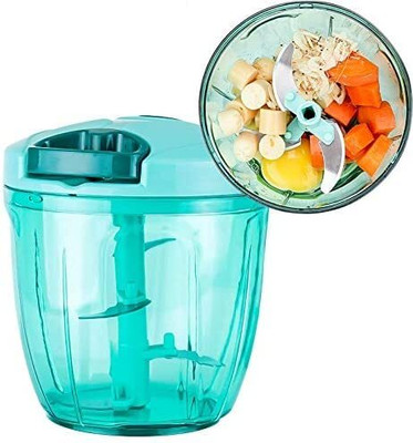 DIYAL ENTERPRISE Handy Mini Chopper Vegetable & Fruit Chopper 1000ml Dori Chopper Vegetable & Fruit Chopper(1 chopper)