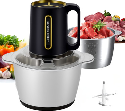 opriQ Multifunctional 3L Electric Meat Grinder, 500W Power 3-Speed Vegetable Chopper Electric Vegetable & Fruit Chopper(1 Electric Chopper)