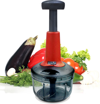 BlueBerry's 650ml Food Chopper Manual Hand-Press Vegetable Chopper Vegetable & Fruit Chopper(One Unit 650ml Push Chopper)