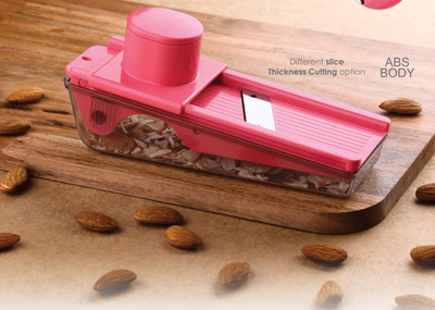 Grecy Manual Dry Fruit Slicer - Stainless Steel Blade Cutter for Kitchen and Home Use Vegetable & Fruit Grater & Slicer(1 chopper)