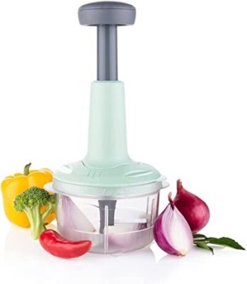 SR CREATION 650ML Push Chopper for Vegetables (Pack of 1, Multicolor) Vegetable & Fruit Chopper(1)