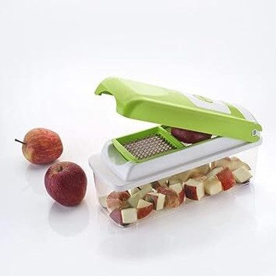 VACULACE Plastic 13-in-1 Manual Vegetable Grater,CHIPSER and Slicer Vegetable & Fruit Chopper(1 chopper)