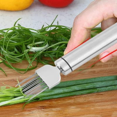 MSVTRADESS ss Vegetable Shredder, Multi-Blade Onion Slicer, Kitchen Scallion Cutter Vegetable & Fruit Grater & Slicer(1 SLICER)