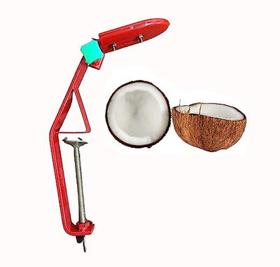 LJL Traders Steel Table Mountable Coconut Scraper with Knife Holder / Chirava - Set of 1 Coconut Chopper(1)