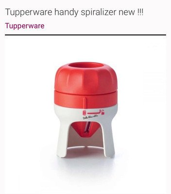 TUPPERWARE by tupperware Handy Spiralizer Turns Vegetables into Veggie Spaghetti - Easy to Use Compact Vegetable Chopper(3)