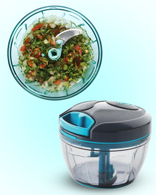 UFG by NA Garlic Chopping 2 in 1 Manual Rope Chopper 650ml Vegetable & Fruit Chopper(1 chopper)