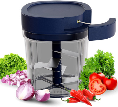 omdaenterprise Vegetable, Dry Fruit etc | Handy Manual Chopper | (900ml Vegetable & Fruit Chopper(1 chopper)