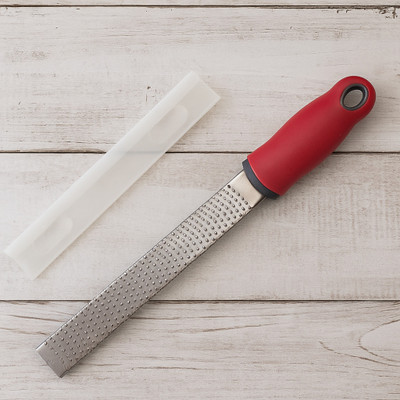 Baskety by Baskety Stainless Steel Long Zester for Cheese, Garlic Chocolate Sharp Blade with Handle Vegetable & Fruit Grater(Pack Of 1)