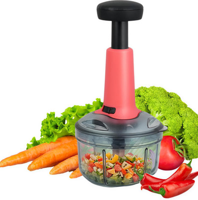 SPINERA by NA Effortless slice 650ml Instant Push Chopper: Sturdy Stainless Steel Blade Vegetable & Fruit Chopper(1 Chopper)