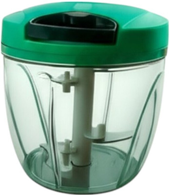 sayumient by na Handy Mannual 2 In 1 Chopper 1000 ML Unbreakable Plastic Body Vegetable Chopper Vegetable & Fruit Chopper(1 pieces of container, 1 box)