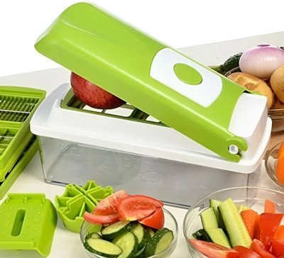 Shranjal Nicer Dicer Vegetable & Fruit Chopper Set of 15 in 1 Vegetable & Fruit Chopper(1 chopper)