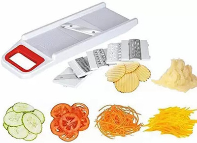 Fulkiza 6 in 1 Vegetable and Fruits Greater & Slicer Vegetable & Fruit Slicer(1 Slicer 6 blad)