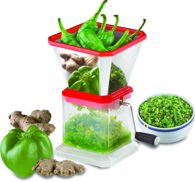 PRANSHI ENTERPRISE Chilly 'N' Dry Fruit Cutter (Transparant Bottam) Vegetable Chopper(1 CHOPPER)