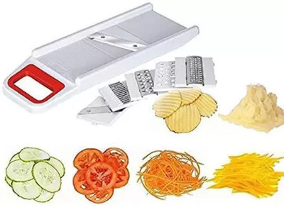 kriji Multipurpose 6-in-1 Chopper Cutter Grater Slicer, Fruit Slicer Vegetable & Fruit Grater & Slicer(1)