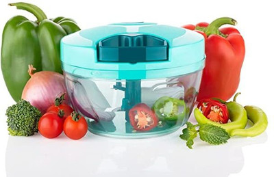 Vuvixo Mini Handy and Compact Chopper with 3 Blades Vegetables (450 Ml, Pack of 1) Vegetable Chopper(Set of 1)
