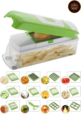 Imitation Mart by NA 12 In Vegetable Chopper And Fruit Grater Vegetable & Fruit Chopper(1-nicer-dicer-choper)