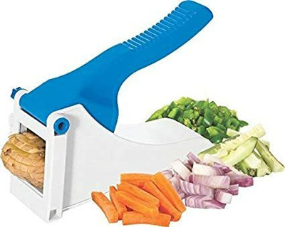 FIVANIO by FIVANIO Multi Purpose Vegetable Chopper & Potato French Fries Finger Maker Vegetable & Fruit Grater & Slicer(French Fries Quick Cutter Plastic Chips Salad Maker Press Durable Chopper)