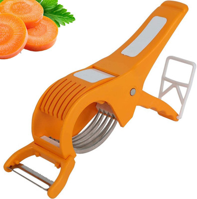 COWWAL'S GROUP Vegetable Cutter & Fruit Multi Cutter Slicer Smart Cutter Orange New Pack of 1 Vegetable & Fruit Slicer(1 chopper)