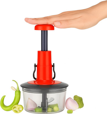 WEB BAZAAR 650ml Premium Manual Food Chopper & Blender | Multipurpose Vegetable Cutter Vegetable & Fruit Chopper(1 chopper)