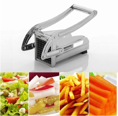 vedvit Stainless Steel Home French Fries Potato Chips Strip Cutting Cutter Machine Vegetable & Fruit Grater & Slicer(1)