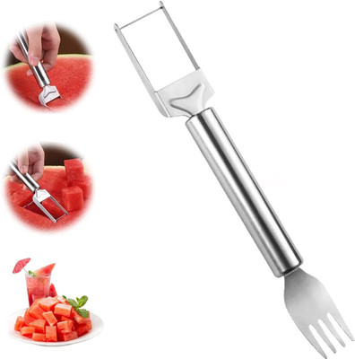 Pamidhar by Dwiza Watermelon Cutter Slicer, 2 in 1 Watermelon Fork & Slicer,Fruit Fork Cutter Watermelon Slicer(1 x Watermelon Slicer)