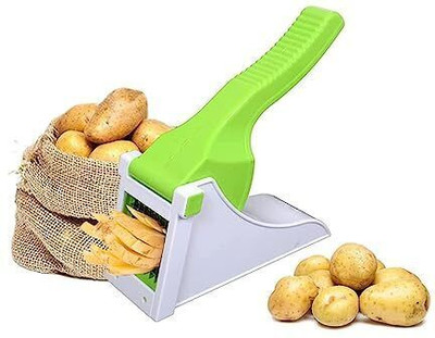 Fulkiza by FULKIZA Portible Plastic Potato Chipser, French Fries Maker Salad Slicer Fruit Slicer Vegetable & Fruit Grater & Slicer(1 Slicer & Grater)