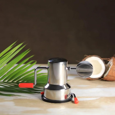 PORMONO by 0 Coconut Scrapper for Kitchen/Vacuum Base Coconut Scraper Coconut Chopper(1 chopper)