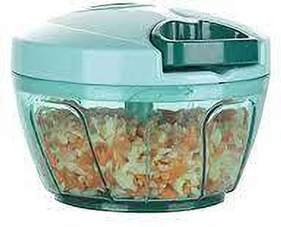 BIHBEST ENTERPRISE by Generic ( BIGBEST ENTERPRISE) Handy Vegetable & Fruit Chopper 450 ml (multicolor) Electric Vegetable & Fruit Chopper(1 Chopper Bowl with Lid, 3-Blade Cutter)