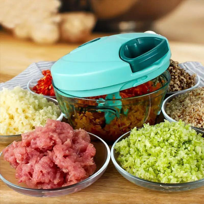 kaku Push Chopper with 3 Blades, Vegetable ChopperKitchen Accessories Items Vegetable & Fruit Chopper(1 Chopper)