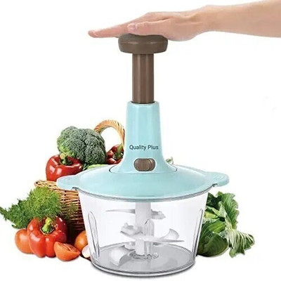 Excellent by YOUONE Steel Large Manual Hand - Press Chop Fruit, Mixer Cutter to Cut| 1000 ml Vegetable & Fruit Chopper(1 chopper)