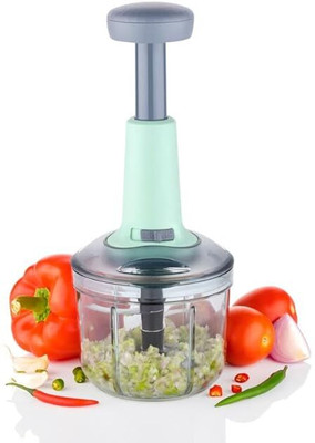 Analog Kitchenware 6 Blade Multi Purpose Hand Push Chopper For Vegetables & Fruits To Onion/Salad Vegetable & Fruit Chopper(1 chopper)