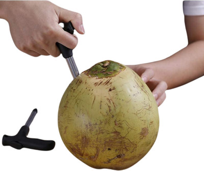 Baskety by Baskety Opening Utensil for Young Coconuts, Pack of 2 Coconut Chopper(2 Coconut Opener)