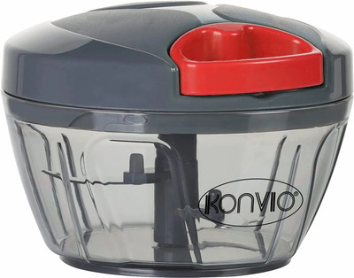 KONVIO Mini Handy and Compact Chopper with 3 Blades (400 ml) Vegetable Chopper(Chopper, 1 Pcs)
